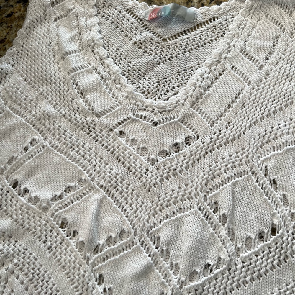 Free People Beach crochet swim coverup